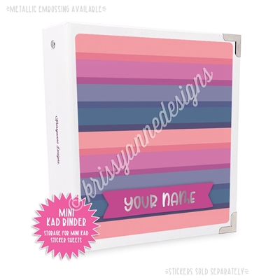 Mini KAD Sticker Binder - 2021 October Stripes