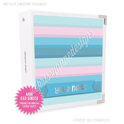 Mini KAD Sticker Binder - 2021 December Stripes