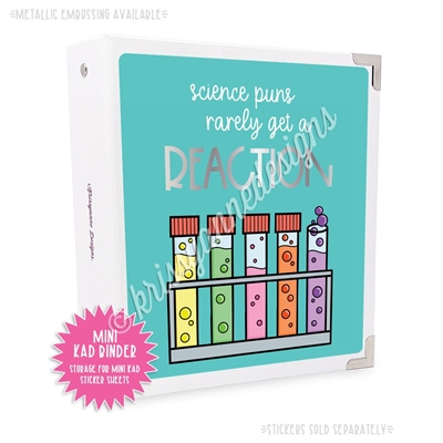 Mini KAD Sticker Binder - Science Puns