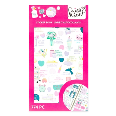 Krissyanne Designs Self Care Sticker Book - Limited