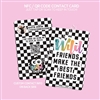 NFC Contact Card | Wild Friends B&W (GW Indy)