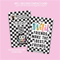 NFC Contact Card | Wild Friends B&W (GW Indy)