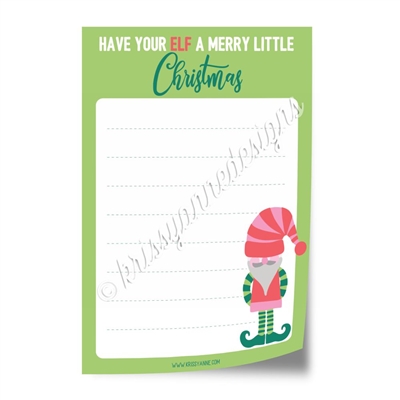 4x6" Note Pad - Merry Little Christmas