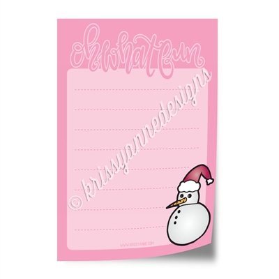 4x6" Note Pad - Oh What Fun