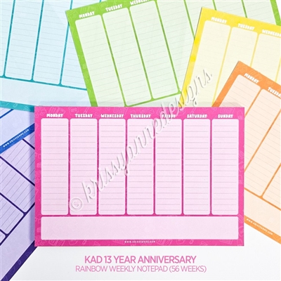 Weekly Notepad | 13 Year Anniversary