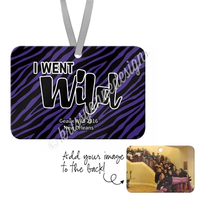 Geaux Wild Rectangle Ornament - Personalized