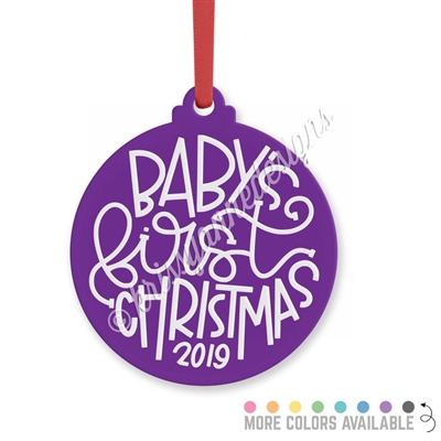 Acrylic Ornament - Baby's First Christmas (2019)