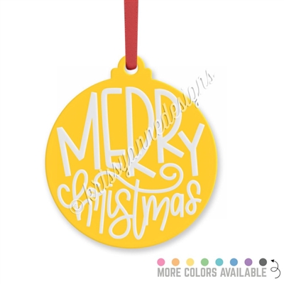 Acrylic Ornament - Merry Christmas