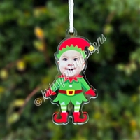 Acrylic Ornament | Custom Christmas Elf