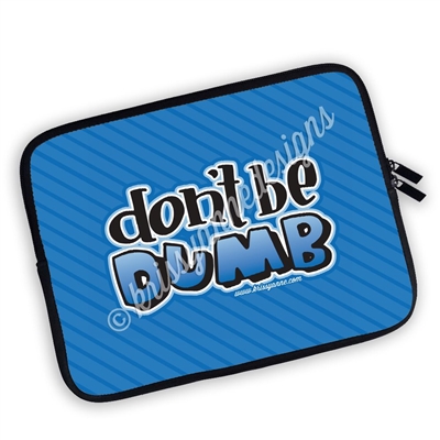 One Sided Zippered Planner Pouch - Don't Be Dumb