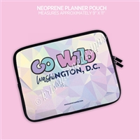 Zippered Planner Pouch | GO Wild DC Prism