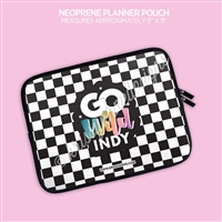 Zippered Planner Pouch | 2025 GO Wild B&W (Indy)