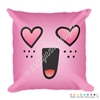 18x18 Throw Pillow - Heart Eye Steve