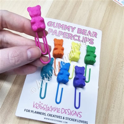 Paperclip Set | Gummy Bears (7 Paperclips Included)