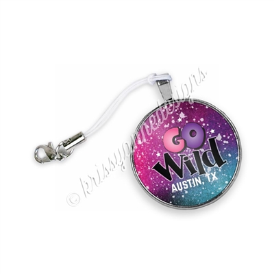 KAD Charm - Round GO Wild Austin Charm