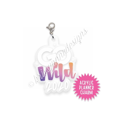 Acrylic Planner Charm - GW2020 Ombre - Planners & Palm Trees