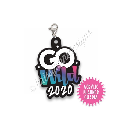 Acrylic Planner Charm - GW2020 Ombre - Wild Vibes