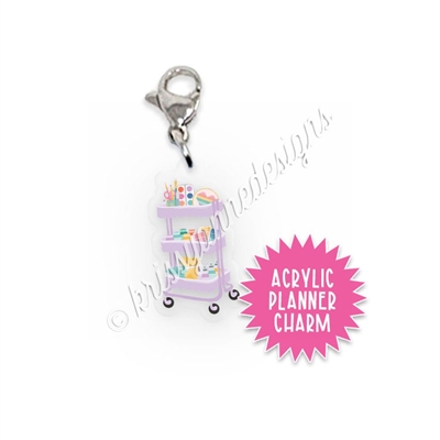 Acrylic Planner Charm - Craft Cart