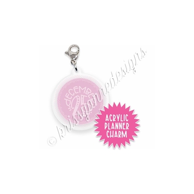 Acrylic Planner Charm - December 25