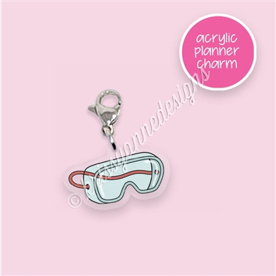 Acrylic Planner Charm - Lab Goggles