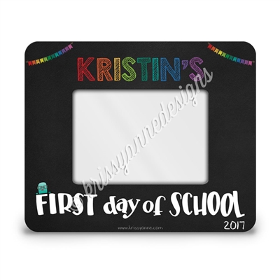 First Day of School Rectangle Picture Frame - 4x6