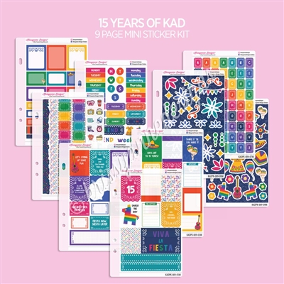 Mini Planner Kit | Viva Las Stickers (15 Years of KAD)