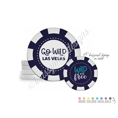 Tradeable Poker Chips - Wild and Free - 5pk