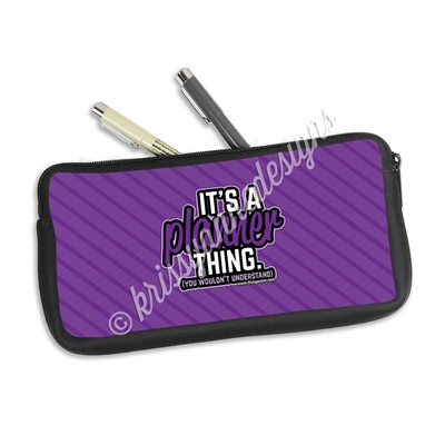 One Sided Zippered Pen Pouch - Bold Planner Thing