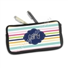 One Sided Zippered Pen Pouch - Stripes