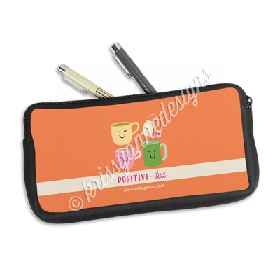 Zippered Pen Pouch - Positivi-Tea