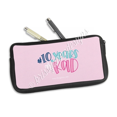 Zippered Pen Pouch - 10 Years of KAD