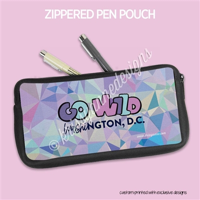 Zippered Pen Pouch | GO Wild DC Prism