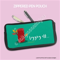 Zippered Pen Pouch | Logging Off