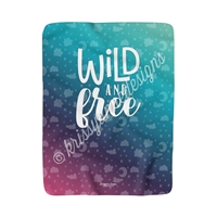 50x60 Sherpa Blanket - Wild and Free