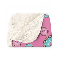 50x60 Sherpa Blanket - Donut Worry
