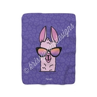 50x60 Sherpa Blanket - Sunset Llama