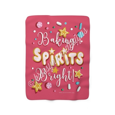 Sherpa Blanket | Baking Spirits Bright