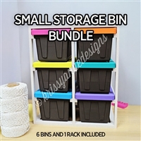 Small Storage Bin Bundle | Black Bins