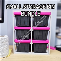Small Storage Bin Bundle | Dual Tone Bins (Pink)