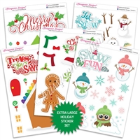 Holiday Wall/Window Stickers - Christmas Traditions