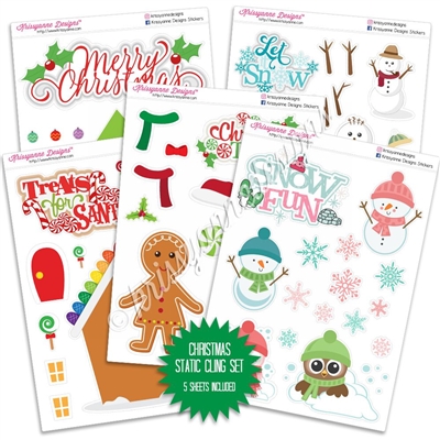 Holiday Static Clings Kit - Christmas Traditions