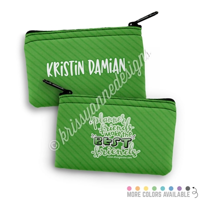 Two Sided Zippered Coin Pouch - Planner Friends