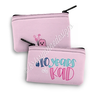 Small Zipper Pouch - 10 Years KAD