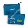 Small Zipper Pouch - Pea Happy