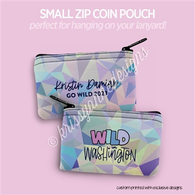 Small Zipper Pouch | Wild in Washington Prism