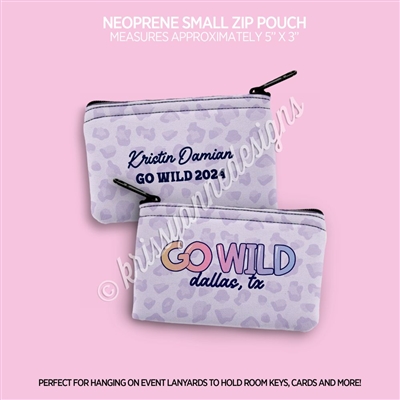 Small Zipper Pouch | GO Wild Dallas (GW 2024)