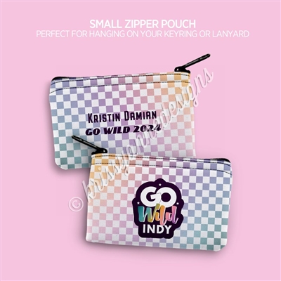Small Zipper Pouch | GO Wild Indy Colorful (2025)