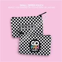 Small Zipper Pouch | GO Wild Indy B&W (2025)
