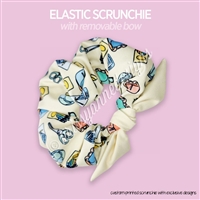 Celebrations Collection Bow Scrunchie | 2022 School Pattern