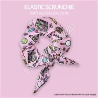 KAD Bow Scrunchie | Science Rocks Pattern